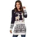 Produktbild: dressforfun Weihnachtspullover blau XL