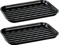 Produktbild: WENKO Grillschale Mod. Luca, 2er Set, aus rostfreiem Edelstahl