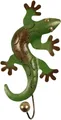 Produktbild: GURU SHOP Kleiner Garderobenhaken, Metall Kleiderhaken - Gecko 3, 20x10x5 cm