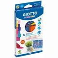 Produktbild: GIOTTO Wachsmalblöcke Decor Wax wasserfest 12 Farben
