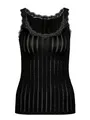 Produktbild: CALIDA Etude Toujours Tank Top Damen, mit Swiss+Cotton-Gütesiegel, edle Nadelstreifen-Optik und zarte Spitze am Ausschnitt