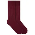 Produktbild: von Jungfeld Socken Merino Merinowolle 35-46 Unisex (1-Paar, 1 Paar) Winter Thermosocken Damen & Herren Wandersocken rot 41-46