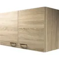 Produktbild: Flex Well Hängeschrank Oslo BxTxH 100 x 32 x 55 cm sonoma eiche matt zerlegt Anschlag links rechts 00010521 - Braun