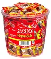 Produktbild: Haribo Happy Cola Mini-Beutel, Runddose, 400 Stück (4 x 980g)