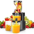 Produktbild: Gaethra Entsafter Slow Juicer 500W, Saftpresse Elektrisch mit Umkehrfunktion, Entsafter Gemüse und Obst Testsieger 100% BPA Frei, 82MM Öffnung und 1,2L Juicer Machine, Spülmaschinenfest