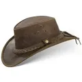 Produktbild: BLACK FOREST FOX Cowboyhut TEXAS Unisex Western Reiten Cowboy Hut Vintage Brown Größe S braun S