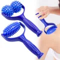 Produktbild: Molbory 2 Stück Massageroller mit Griffen, Massagebälle Massage Roller, Massagegerät Fascia Ball, Premium Igelball Fußmassage, Faszienrolle Klein zur Entspannung von Fuß, Bein und Rückenmuskulatur