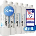 Produktbild: Isopropanol 99,9% | Isopropylalkohol | 6 x 1 Liter | Sparpaket | Alkoholreiniger