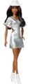 Produktbild: Barbie Fashionistas Doll #239 with Black Hair Wearing Sparkly Silver (US IMPORT)