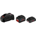 Produktbild: Bosch Professional 18 V Akkustarter-Kit mit 1x 4 Ah/1x 5,5 Ah und GAL 18V-40