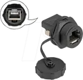 Produktbild: DELOCK 87251 - RJ45 Cat.6a Einbaukupplung mit Verschlusskappe