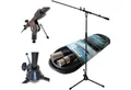 Produktbild: keepdrum Mikrofonständer keepdrum Mikrofonständer MS107B mit Mikrofonkabel, (Set, XLR-Kabel), Mikrofonständer mit Dreibeinigem Fuß und Galgenausleger