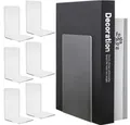 Produktbild: ISO TRADE Buchstütze Buchstütze 6er Set (Bücherhalter Organisator Regal, 6 St., Glasklares Acryl möbelschonend), Buchstütze aus Acryl