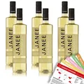 Produktbild: Janee Chardonnay IGP, halbtrocken, sortenreines Weinpaket + VINOX Winecards (6x0,75l)