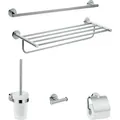 Produktbild: Hansgrohe Bad-Accessoire-Set Logis Universal 41728000, 5-teilig, chrom
