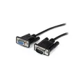 Produktbild: StarTech.com Serielles DB9 Straight Through Kabel - Stecker/Buchse - Serielles Verlängerungskabel - DB-9 (M) - DB-9 (W) - 3,0m - Schwarz (MXT1003MBK)