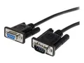 Produktbild: StarTech.com Serielles DB9 RS232 Verlängerungskabel 3m - RS 232 DB-9 Kabel Verlängerung- DB 9 (Stecker)