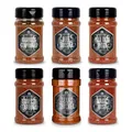 Produktbild: Ankerkraut BBQ Rub Set mit 6 Streuern - das perfekte Set für den Viel-Griller, Grill-Gewürze mit Geschmack & Aroma