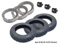 Produktbild: 3x Winter M+S Reifen 100/90-10 + Felgen für Piaggio Ape 50 85-93 TL4T5 Elestart