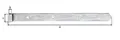 Produktbild: ALBERTS Ladenband gerade / abgerundet 800x45mm Ø16mm