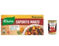 Produktbild: 6x Knorr Dado Saporito Manzo, Köstliche Rindfleischwürfel 100g+Polpa 400g