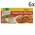 Produktbild: 6 knorr dado saporito manzo brodo leckeres Rindfleisch Suppenwürfel Brühe 10 pz