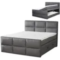 Produktbild: Boxspringbett - grau - Bettkasten - H3 - 180x200 cm