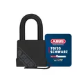 Produktbild: ABUS Vorhängeschloss Messing 70/35 - wetterfest - Messing-Schlosskörper - schlagzähe Kunststoffummantelung - ABUS-Sicherheitslevel 4 - Schwarz