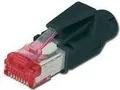 Produktbild: DIGITUS Hirose - Netzwerkanschluss - RJ-45 (M) - 5,5 - 6,2 mm - CAT 6 - modular - Rot & Schwarz (Packung mit 10) (A-MO6-8-8-HRS-10)