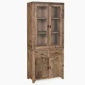 Produktbild: Vitrine DRVO Altholz Buffet massiv recycelt Treibholz Landhaus Design rustikal