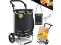 Produktbild: KESSER® Einkaufstrolley klappbar mit 56L Kapazität und belastbar bis 50kg 3in1 Trolley Sackkarre & Umhängetasche Faltbarer Einkaufswagen inkl. Kühlfach & Einkaufschip Treppensteiger