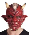 Produktbild: Boland 97505 - Latex Kopfmaske Teufel, Maske fürs Gesicht, Kostüm, Karneval, Halloween, Mottoparty, Zombie