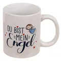 Produktbild: Keramikbecher - Du bist mein Engel - Kaffeetasse Valentinstag, Liebe, Geschenk