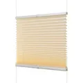Produktbild: ventanara Plissee Plissee ohne Bohren Wabenplissee Faltrollo inkl. Premium Klebeträger beige 55 cm x 130 cm