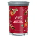 Produktbild: Yankee Candle Signature Duftkerze | Roter Apfelkranz | Große Kerze im Glas mit Doppeldochten | Sojawachsmischung | Langbrennende Kerze