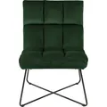 Produktbild: Loungesessel ACTONA GROUP, grün (waldgrün), B:62cm H:90cm T:86cm, Sessel, Samtvelours und quadratische Steppnähte, verschiedene Variationen