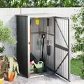 Produktbild: Gerätehaus Anthrazit 88x89x161 Cm Verzinkter Stahl Vidaxl