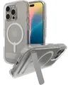 Produktbild: ZAGG Crystal Palace Snap KS, Graphen-verstärkte Hülle für iPhone 16 Pro [6.3-Inch] mit integriertem Standfuß, MagSafe-kompatibel, kein Vergilben, stoßfest, Rückabdeckung (Transparent)