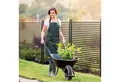 Produktbild: Outsunny Gartenzaun Dekorative Zaun, Steckzaun für Balkon, Terrasse, Braun, (Teichzaun, 1-St., Stahlzaun), 93 x 22 x 150 cm