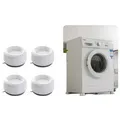 Produktbild: Waschmaschinenunterlagen: Antivibration & Geräuschreduzierung - 4er Pack White