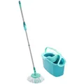 Produktbild: Leifheit Bodenreinigungs-Set Clean Twist Disc Mop, 3-teilig, 109-140 cm, Haushaltsreinigung, Wischen & Reinigen