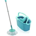 Produktbild: Leifheit Set CLEAN TWIST Disc Mop Ergo - Türkis/Blau