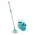 Produktbild: Leifheit Set Clean Twist Disc Mop Ergo, Bodenwischer mit Eimer, Blau, 52101