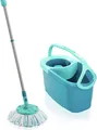Produktbild: Leifheit Set Clean Twist Disc Mop Ergo 2.0, Bodenwischer mit Mikrofaser Bezug