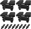 Produktbild: 4x Lattenhalter 38 x 8 mm + 8X Bolzen Haltestifte 11 mm Lattenrost Kappen Halter
