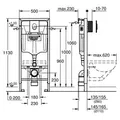Produktbild: Grohe Rapid SL Vorwand-Element mit WC-Spülkasten GD 2 und Skate Air Abdeckplatte - 38722001