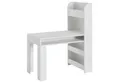 Produktbild: Wohnling Kinderschreibtisch WL6.388 Weiß 90x50x110cm Schülerschreibtisch Tisch mit Rega (Weiß 90x50x110 cm, Maltisch Kinderzimmer mit Regal), Kindertisch Modern, Schülerschreibtisch Stauraum
