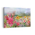 Produktbild: Wandbilder 120x80cm Leinwandbild blume sommer natur Groß XXL Bilder Wanddeko