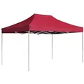 Produktbild: vidaXL Profi-Partyzelt Faltbar Aluminium 4,5x3 m Weinrot