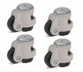 Produktbild: Nivellierrolle 63mm Rad Blickle Rolle 500kg Tragkraft HRIG-POA 63G - 4er Set